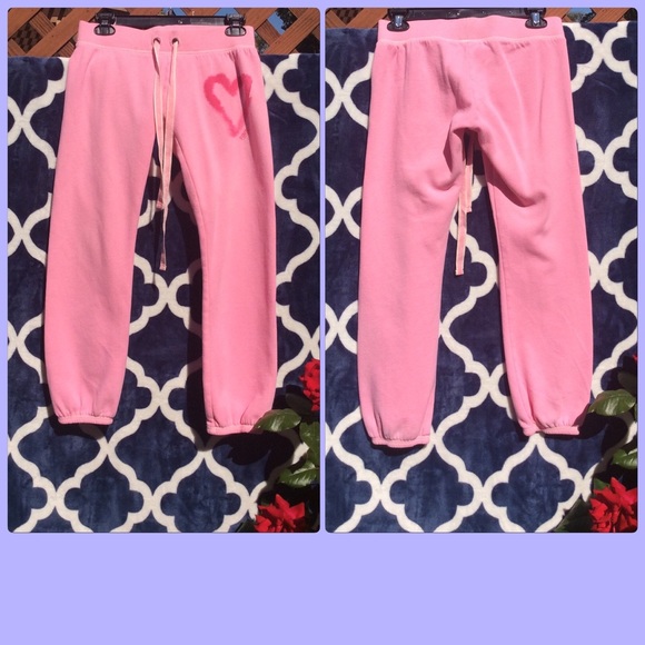 PINK Crop/Capris Sweatpants - Picture 1 of 2